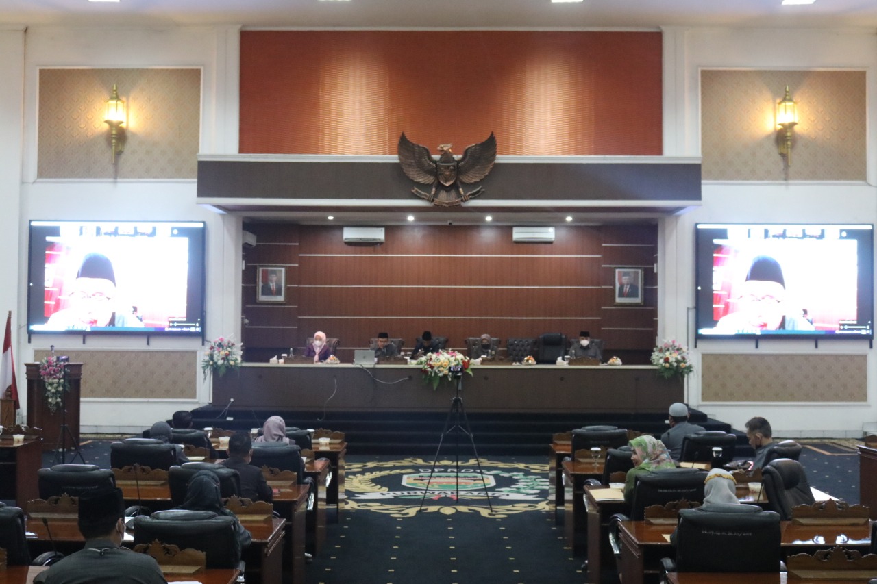 Ketua DPRD Pimpin Rapat Paripurna Tingkat 2 PPA Kabupaten Purwakarta TA 2020